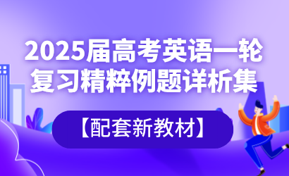 2025届高考英语一轮复习精粹例题详析集【配套新教材】