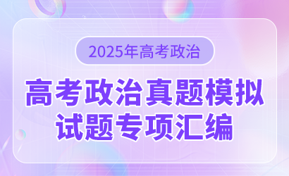 2025年高考政治真题模拟试题专项汇编